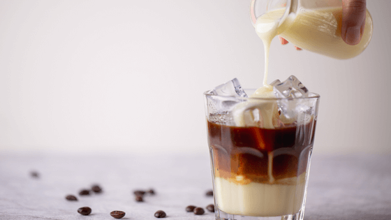 condensed milk in coffee