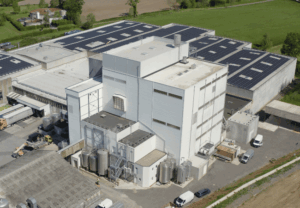 Walhorn plant with solar panels on the roof
