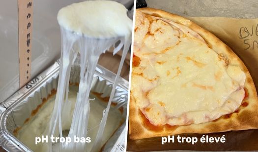 Pizza cheese stretch